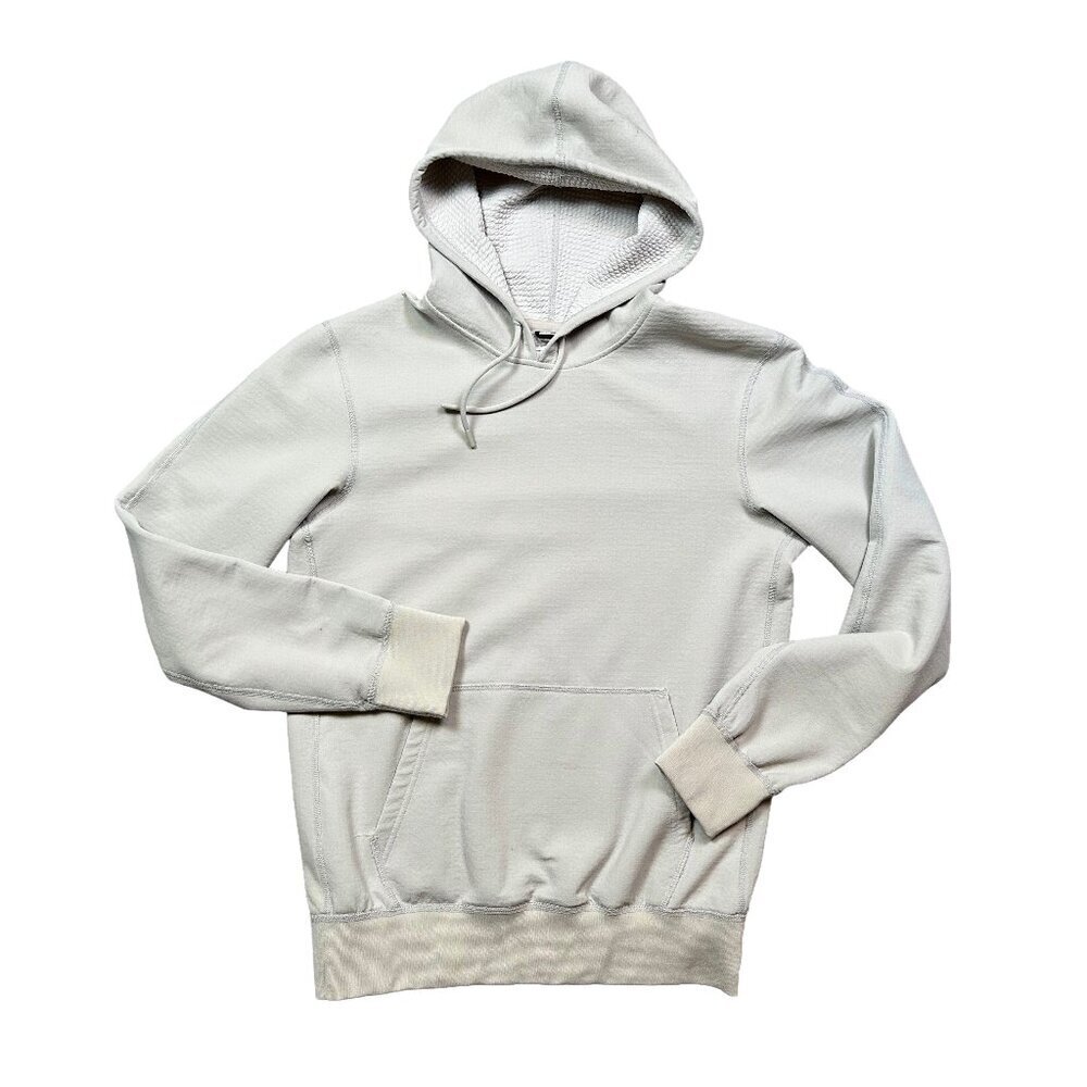 Reigning Champ Polartec Power Air Pullover Hoodie Beige Cream Men's Size Small